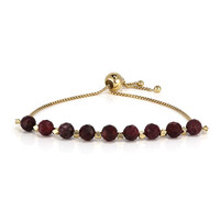 Zilveren armband met granaten
