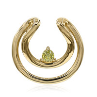 Gouden hanger met een gele VS1 diamant