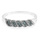 Zilveren ring met Fancy diamanten