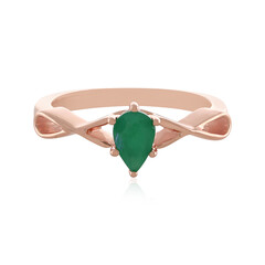 Zilveren ring met een Socoto smaragd