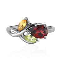Zilveren ring met een Mozambique granaat