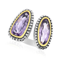 Zilveren ring met een lavendel amethist