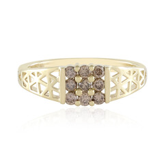 Gouden ring met I2 Champagne Diamanten (Ornaments by de Melo)