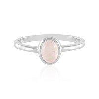 Zilveren ring met een rozen kwarts