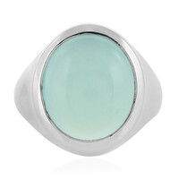 Zilveren ring met een Aqua Chalcedoon