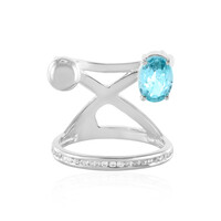 Zilveren ring met een Ratanakiri zirkoon (de Melo)