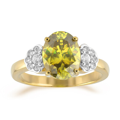 Gouden ring met een Bulgaarse sfaleriet