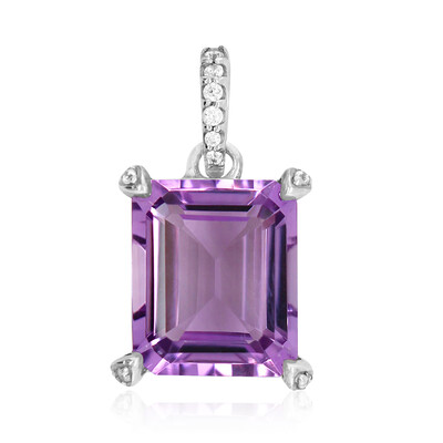 Zilveren hanger met een lavendel amethist