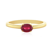 Zilveren ring met een Madagaskar Robijn