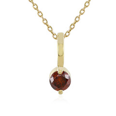 Gouden halsketting met een I4 Rode DIamant