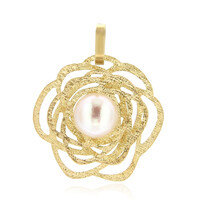 Gouden hanger met een zoetwater kweekparel