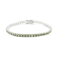 Zilveren armband met Birmese Peridoots