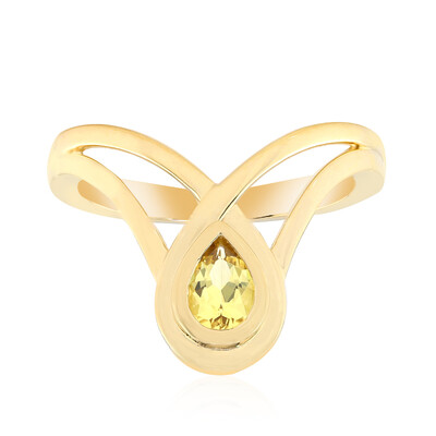 Gouden ring met een Australische gouden beril