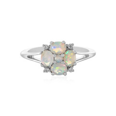 Zilveren ring met Welo-opalen