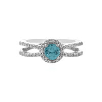 Zilveren ring met een Ratanakiri zirkoon