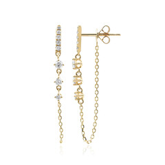 Gouden oorbellen met SI2 (H) Diamanten (CIRARI)