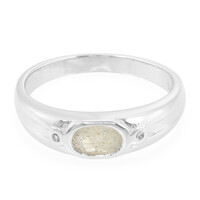Zilveren ring met een labradoriet