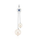 Zilveren hanger met een Witte zoetwater kweekparel (Michelle Albala)