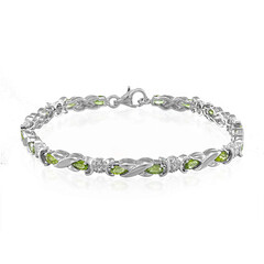 Zilveren armband met Paraiba toermalijnen