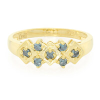 Zilveren herenring met Fancy diamanten