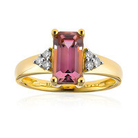 Gouden ring met een Roze diaspoor (AMAYANI)