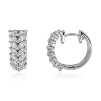 Gouden oorbellen met SI1 (H) Diamanten (CIRARI)