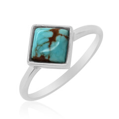 Zilveren ring met een Mine 8 Turkoois (Anne Bever)