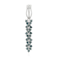 Zilveren hanger met Fancy diamanten