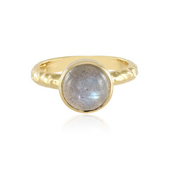 Zilveren ring met een labradoriet
