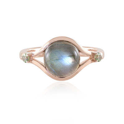 Zilveren ring met een Groene Minary Labradoriet (KM by Juwelo)