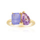 Zilveren ring met een amethist