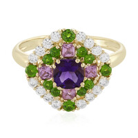Gouden ring met een Zambia-amethist (Adela Gold)