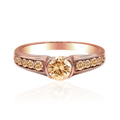 Gouden ring met een VS1 Argyle-Rose de France-Diamant