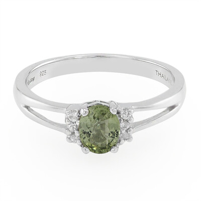 Zilveren ring met een Paraiba toermalijn