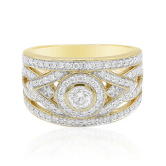 Gouden ring met een Diamant SI1 (G)