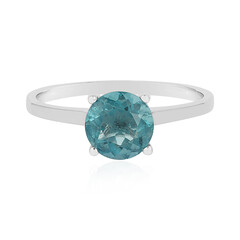Zilveren ring met een Belgian Teal Fluoriet