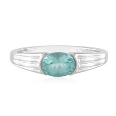 Zilveren ring met een Blauwe apatiet