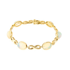 Gouden armband met AAA Welo-opalen (CUSTODANA)