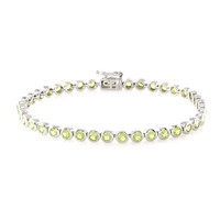Zilveren armband met peridoots