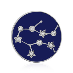 Zilveren hanger met zirkonen