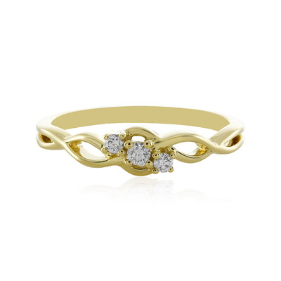 Gouden ring met een Loepzuivere (F) Diamant (LUCENT DIAMONDS)