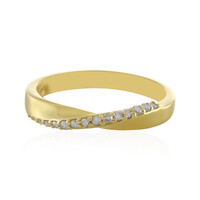 Zilveren ring met I3 (H) Diamanten