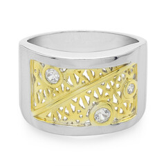 Zilveren ring met een zirkoon