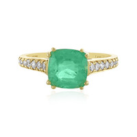 Gouden ring met een Ethiopische smaragd (AMAYANI)