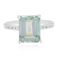 Zilveren ring met een Mountain Lake Kwarts