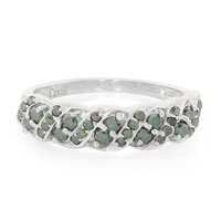 Zilveren ring met Fancy diamanten