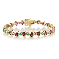 Gouden armband met rhodolieten (Adela Gold)