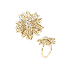 Gouden ring met I1 (I) Diamanten (Ornaments by de Melo)
