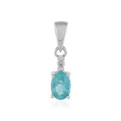 Zilveren hanger met een Blauwe apatiet