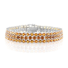 Zilveren armband met Madeira citrienstenen
